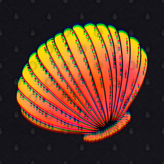 Orange Sea Shell by ROLLIE MC SCROLLIE